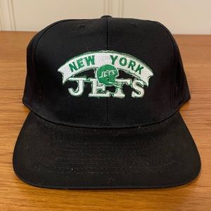 NFL New York Jets Black and Green Logo Hat